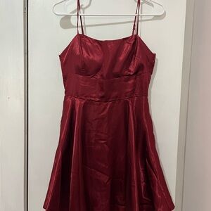 Windsor Red Satin Dress